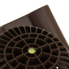 Vidaxl Strešný ventilátor hnedý