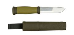 Morakniv 10629 2000 všestranný nôž 10,9 cm, čierno-zelená, plast, guma, plastové puzdro