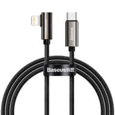 BASEUS Legend Mobilný herný lakťový kábel USB Type C - Lightning 20W Power Delivery 1m čierny