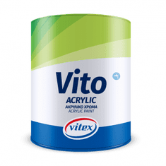 Vitex Vito Acrylic - emulzná akrylátová fasádna farba, umývateľná biela 3L