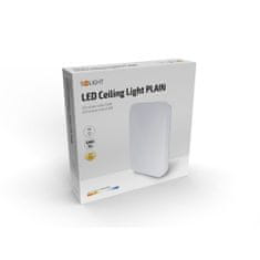 Solight Solight LED stropné svetlo Plain, 15W, 1200lm, 3000K, štvorcové, 28cm WO789