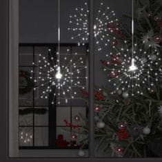 Vidaxl Vonkajší vianočný LED ohňostroj, studená biela 20 cm, 140 LED