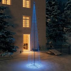 Vidaxl Vianočný stromček, kužeľ, 752 LED, modré svetlo 160x500cm