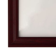 Vidaxl Fotorámiky na stenu alebo stôl 3 ks tmavočervené 40x50 cm