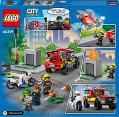 LEGO City 60319 Hasiči a policajná naháňačka