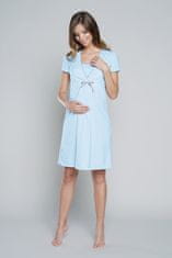 ITALIAN FASHION Dámske tehotenské prádlo Felicita blue + Nadkolienky Gatta Calzino Strech, svetlo modrá, S