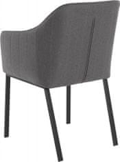 Danish Style Jedálenská stolička Gini (SET 2 ks), tmavo šedá
