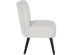 Danish Style Čalúnená stolička Lerim, biela