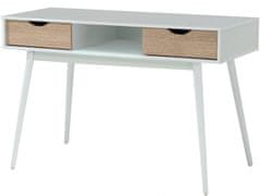 Danish Style Pracovný stôl Lenie, 120 cm, biela