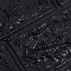 Petromila vidaXL 3D tapeta tehly samolepiaca 40 ks čierna