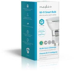 Nedis Wi-Fi chytrá LED žárovka, teplá až studená biela, GU10 (WIFILW10CRGU10)