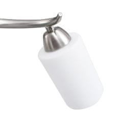 Vidaxl Stropná lampa+keramické tienidlá na 3 žiarovky E14, biely kužeľ
