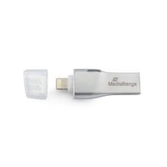 MediaRange USB 3.0/Apple Lightning combo kľúč, 32GB (čítanie: 90MB/s; zápis: 25MB/s); MR982