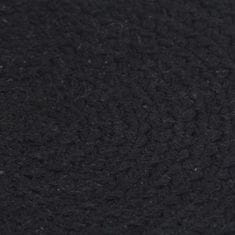 Vidaxl Prestierania 4 ks čierne 38 cm bavlnené okrúhle
