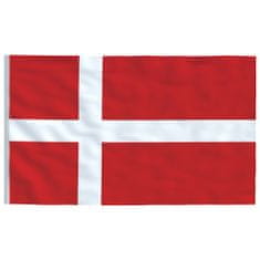 Vidaxl Dánska vlajka a stĺp 6 m hliníkový
