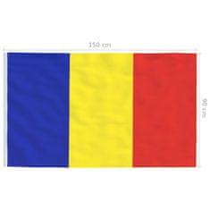 Vidaxl Vlajka Rumunsko 90x150 cm