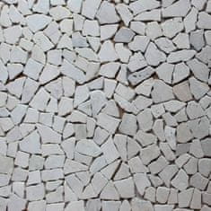 Vidaxl Mozaikové dlaždice 11 ks, mramor, zlaté 1 m2