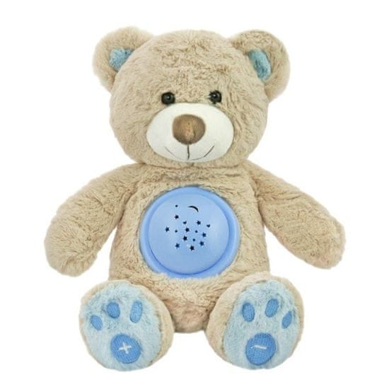 Baby Mix Plyšový zaspávačik medvedík s projektorom Baby Mix modrý
