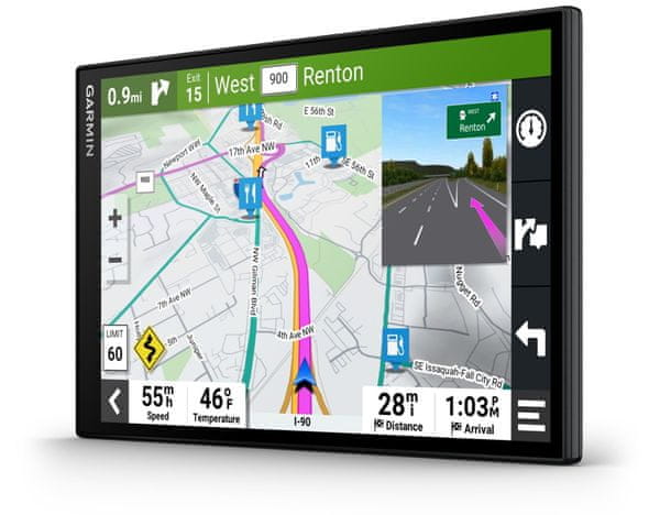 GPS navigácia Garmin DDriveSmart 86 MT-D EU (Amazon Alexa) 8palcový dotykový displej svetovej mapy rýchlejšie doživotné aktualizácie máp vysoké rozlíšenie učenie návykov slot na pamäťové karty microSD karta predpoveď ciele jazdné návyky upozornenie na zjazd a križovatky držiak výkonná navigácia do auta výkonná automobilová navigácia výdrž batérie