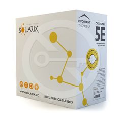 Solarix Inštalačný kábel Solarix licna CAT5E UTP PVC sivý 305m/box SXKL-5E-UTP-PVC-GY