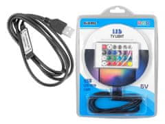 LTC LED pásik za TV RGB 5050, 5V, 2m, USB, ovládač