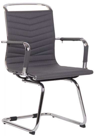 BHM Germany Konferenčná stolička Burnley, syntetická koža, šedá