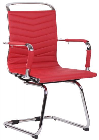 BHM Germany Konferenčná stolička Burnley, syntetická koža, červená