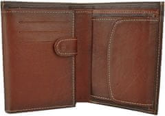 VegaLM Pánska kožená peňaženka, ručne tieňovaná v Cigaro farbe