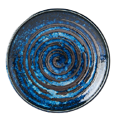 MIJ Plytký predjedlový tanier Copper Swirl 17 cm