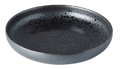 MIJ Plytký tanier s vysokým okrajom Black Pearl 22 cm