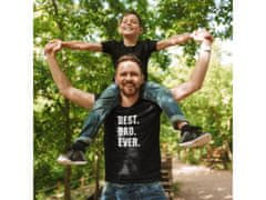 Fenomeno Pánske tričko Best dad ever - Čierne Veľkosť: L