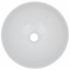 Vidaxl Trojdielna súprava kúpeľňového nábytku keramika biela