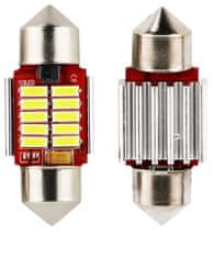 SEFIS LED žiarovka sufit 28mm 12V C5W 10SMD CANBUS biela