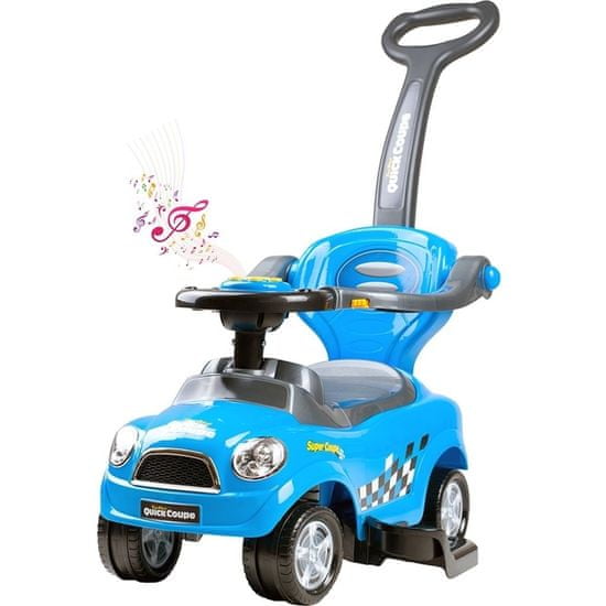 Baby Mix Detské hrajúce jazdítko-odrážadlo 3v1 Bayo Super Coupe blue