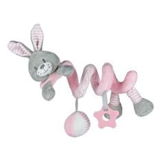 Baby Mix Hračka na postieľku Špirála Baby Mix králik rúžový