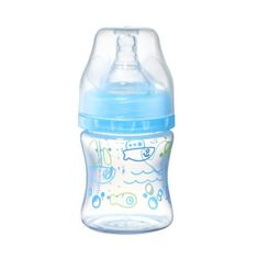 BABY ONO Antikoliková fľaštička so širokým hrdlom - modrá