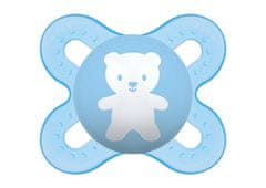 MAM BABY Symetrický cumlík Mam Start 0-2m – Medvedík, modrý
