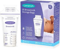Lansinoh vrecká na skladovanie materského mlieka 25 ks