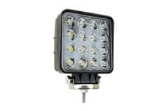 AMIO LED pracovné svetlo 16x LED AWL05 EMC 108x108 48W FLAT 9-60V