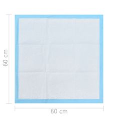 Vidaxl Hygienické podložky pre psov 400 ks 60x60 cm netkaná textília