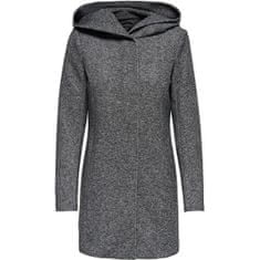 ONLY Dámsky kabát ONLSEDONA 15142911 Dark Grey Melange (Veľkosť XS)