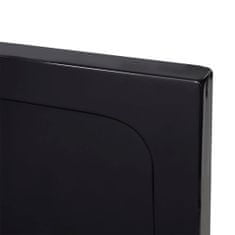 Vidaxl Obdĺžniková sprchová vanička z ABS, čierna 70x100 cm