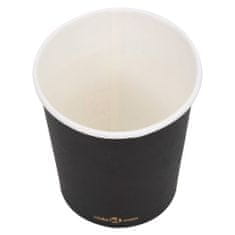 Vidaxl Kávové papierové poháre 200 ml 100 ks čierne