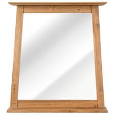 Vidaxl Kúpeľňové zrkadlo z recyklovaného borovicového dreva 70x12x79 cm