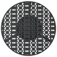 Vidaxl Bistro stolík, čierny 40x70 cm, kov
