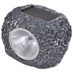 Vidaxl Vonkajšie solárne LED bodovky v tvare kameňa 12 ks