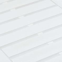 Petromila vidaXL Záhradný stolík, biely 78x55x38 cm, plast