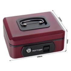 Rottner Pro Box 1 pokladnička berry | Cylindrický zámok | 20 x 9 x 18 cm