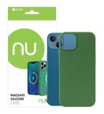 Nuvo Silikónový obal s MagSafe NUVO na Apple iPhone 13 zelený