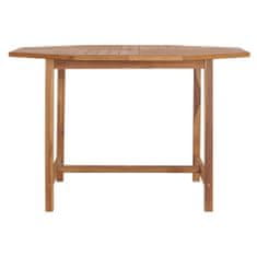 Vidaxl Záhradný stôl 120x120x75 cm, tíkový masív